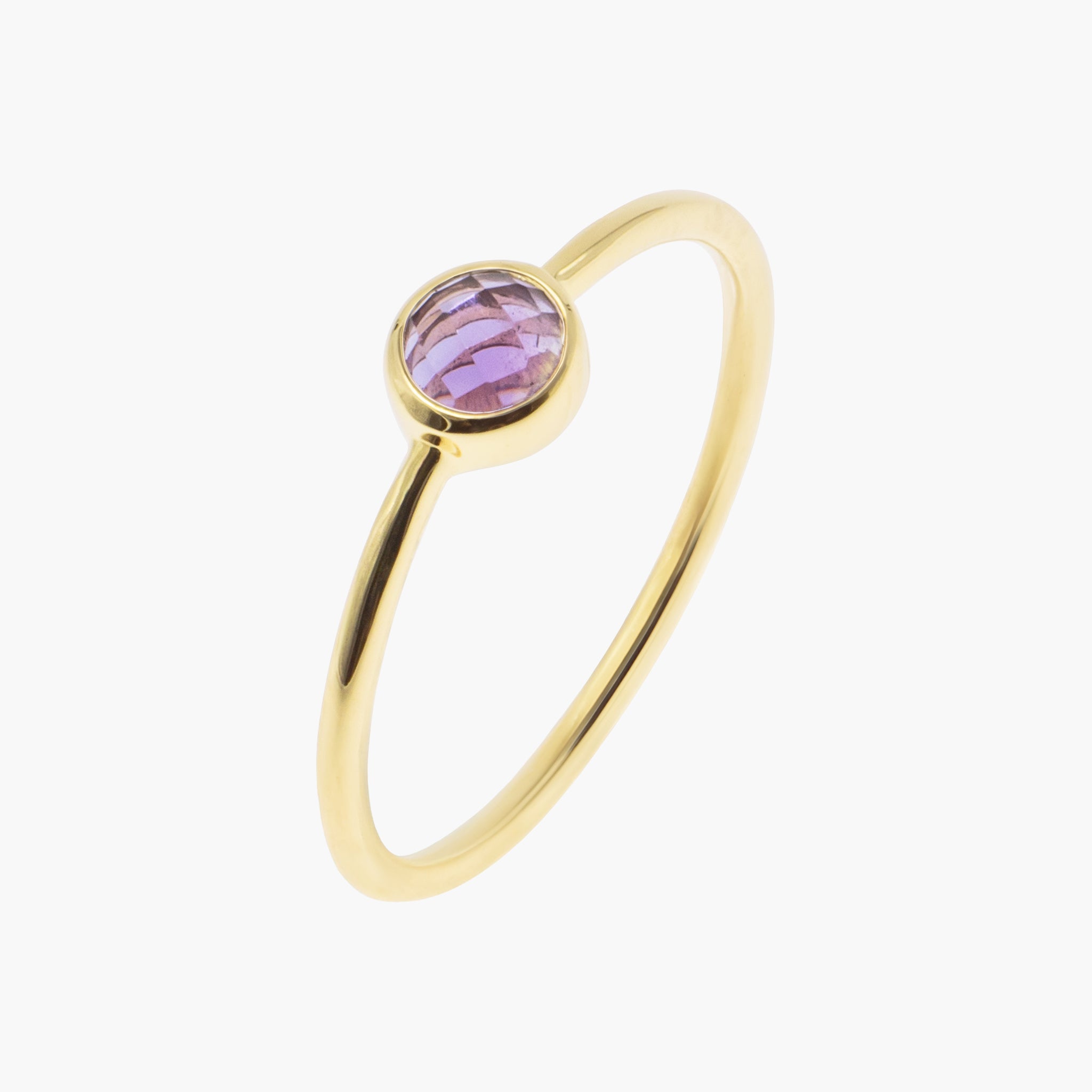Bague Gemia en pierre Améthyste plaqué or - SLOYA